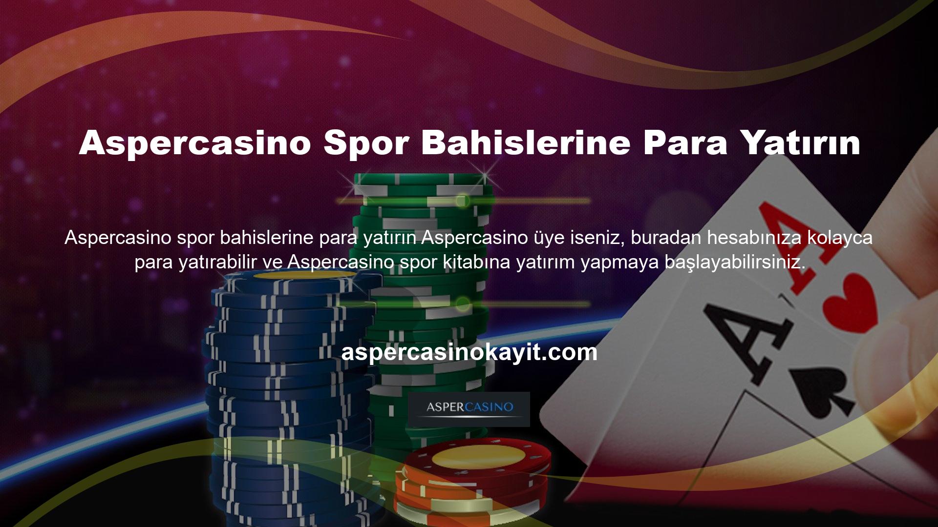 Aspercasino web sitesi, ticareti herkes için kolay ve sorunsuz hale getirmek için çeşitli yollar sunar