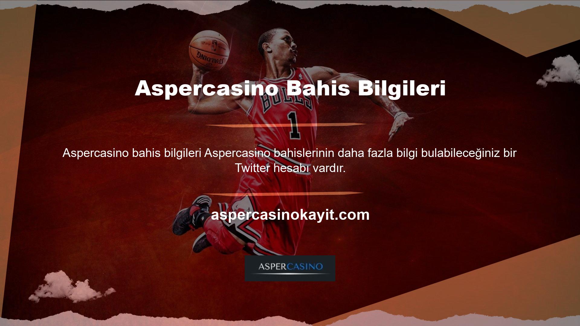Ayrıca giriş adreslerini Aspercasino olarak değiştirdiler